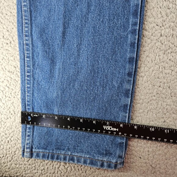 Wrangler Jeans Mens 38x32 Blue 13MWZ Denim Cowboy Cut Relaxed Fit Western Pant - Picture 11 of 16